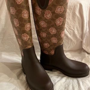 Coach rain boots